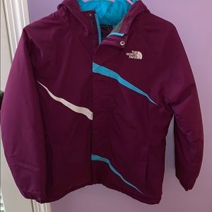 Girls North face winter jacket